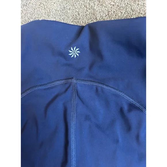 Women's Athleta Ultimate Stash Pocket 7" Athletic Shorts S Navy - Picture 9 of 10